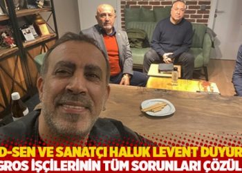 DGD-SEN ve sanat&ccedil;ı Haluk Levent duyurdu: Migros iş&ccedil;ilerinin t&uuml;m sorunları &ccedil;&ouml;z&uuml;ld&uuml;