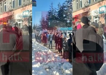 Doğalgaz ve elektriğin kesildiği Isparta’da tüp kuyrukları oluştu