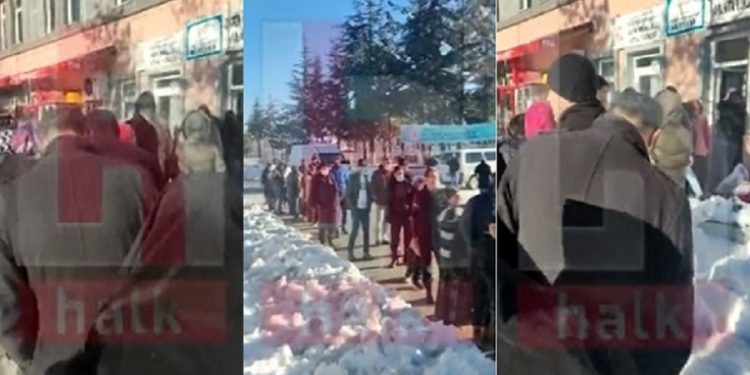 Doğalgaz ve elektriğin kesildiği Isparta’da tüp kuyrukları oluştu