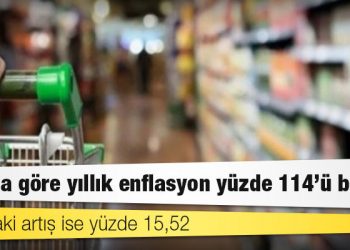 ENAG’a göre yıllık enflasyon yüzde 114’ü buldu