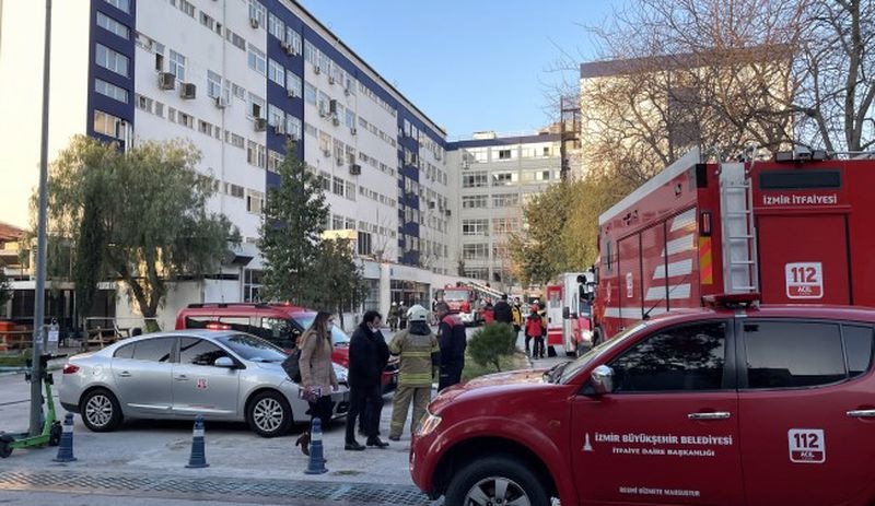 Ege Üniversitesi Hastanesi'nde yangın