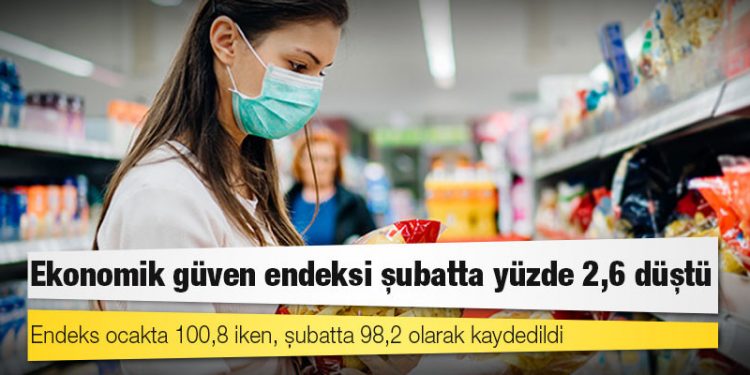 Ekonomik güven endeksi şubatta yüzde 2,6 düştü
