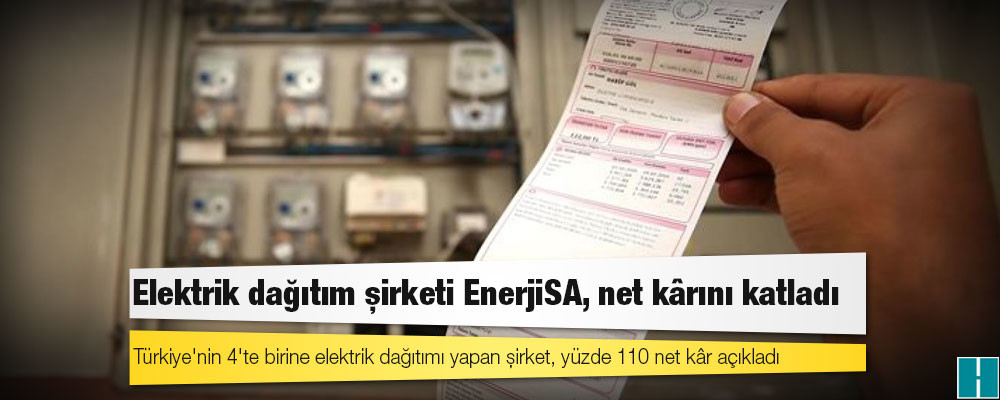 Elektrik dağıtım şirketi EnerjiSA, net kârını katladı