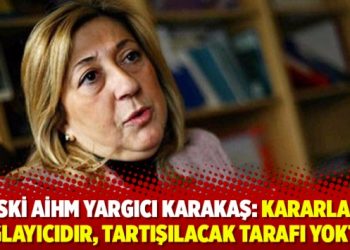 Eski AİHM Yargıcı Karakaş: Kararlar bağlayıcıdır, tartışılacak tarafı yoktur