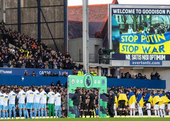 Everton-Manchester City  maçı öncesi Ukrayna'ya destek
