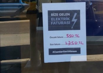 Faturaları camlara asan esnafa g&ouml;zdağı