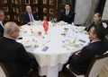 Genel başkanların ardından il başkanları yemekte buluştu