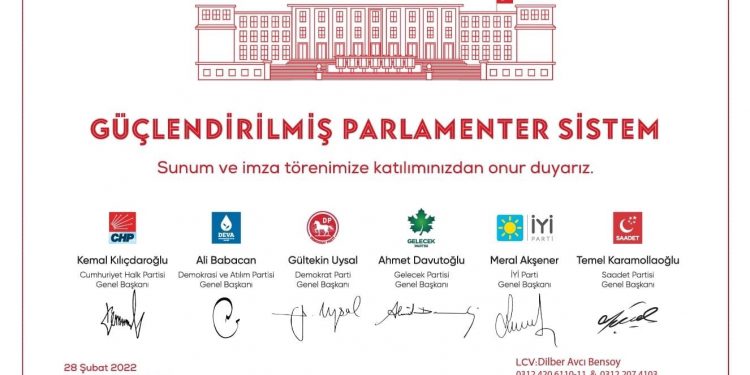 Güçlendirilmiş Parlamenter Sistem toplantısı davetiyesi katılımcılara gönderildi