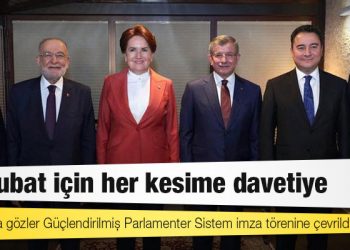 Güçlendirilmiş Parlamenter Sistem: İmzalar atılıyor