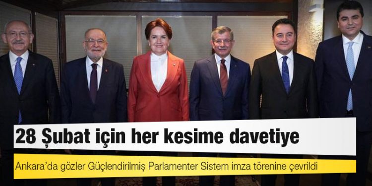 Güçlendirilmiş Parlamenter Sistem: İmzalar atılıyor