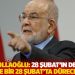 Karamollaoğlu: 28 Şubat’ın defterini yine bir 28 Şubat’ta düreceğiz