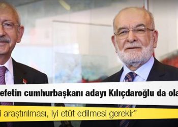 Karamollaoğlu: Muhalefetin cumhurbaşkanı adayı Kılıçdaroğlu da olabilir