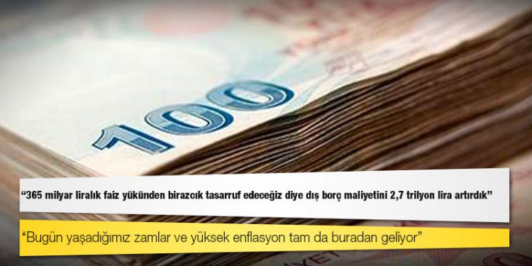 Karar yazarı Kahveci: 365 milyar liralık faiz yükünden birazcık tasarruf edeceğiz diye dış borç maliyetini 2,7 trilyon lira artırdık