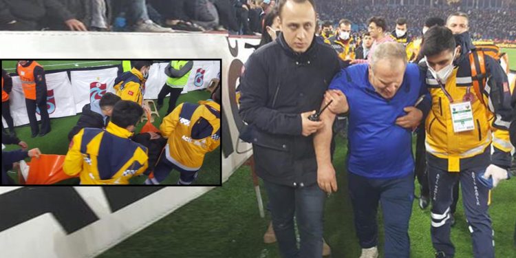 Kayserispor maçında fenalaşan 2 Trabzonspor taraftarı hastaneye kaldırıldı