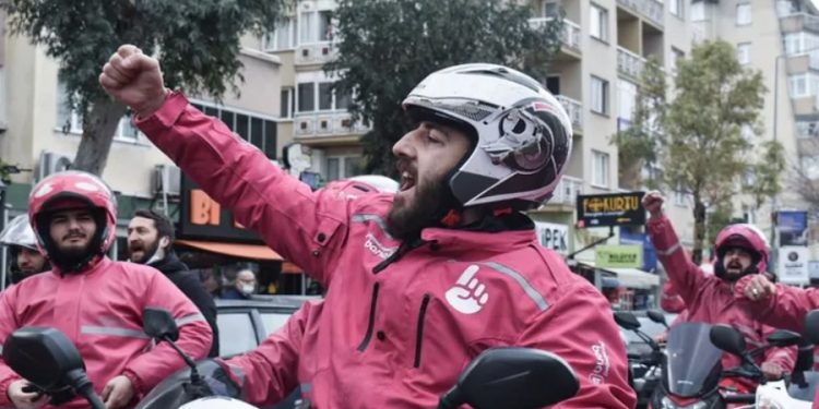 LeMan’dan kurye işçilerinin eylemine destek