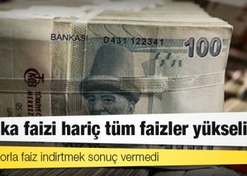 MB’ye zorla faiz indirtmek sonuç vermedi: Tüm faiz türlerinde belirgin yükseliş