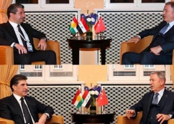 Mesrur ve Nêçirvan Barzani, Hulusi Akar ile görüştü