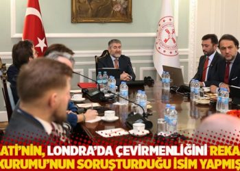 Nebati'nin, Londra'da &ccedil;evirmenliğini Rekabet Kurumu'nun soruşturduğu isim yapmış