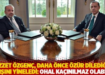 Profes&ouml;r &Ouml;zgen&ccedil;, daha &ouml;nce &ouml;z&uuml;r dilediği &ccedil;ıkışını yineledi: OHAL ka&ccedil;ınılmaz olabilir