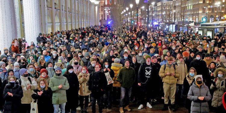 Rusya’da savaş karşıtı protestolar