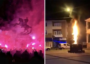 Samsun’dan sonra Uzunköprü: Adalet Anıtı, kimliği belirsiz kişilerce yakıldı