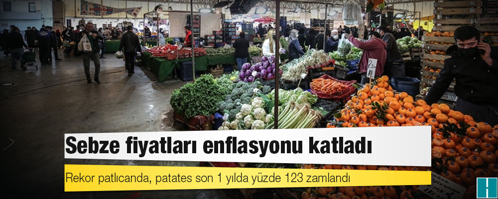 Sebze fiyatları enflasyonu katladı: Rekor patlıcanda, patates son 1 yılda yüzde 123 zamlandı