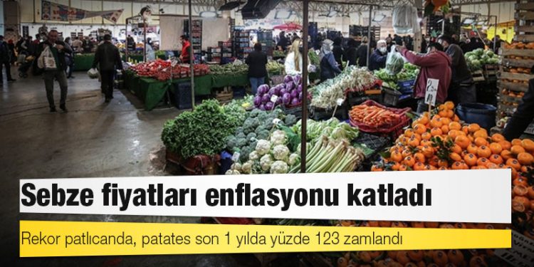 Sebze fiyatları enflasyonu katladı: Rekor patlıcanda, patates son 1 yılda yüzde 123 zamlandı