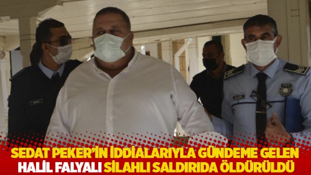 Sedat Peker'in iddialarıyla gündeme gelen Halil Falyalı silahlı saldırıda öldürüldü