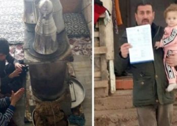 Sobada tezek yakarak ısınan aileye gelen elektrik faturası isyan ettirdi