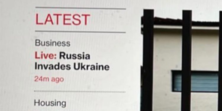 Yaklaşık 30 dakika yayında kaldı: Bloomberg, yanlışlıkla 'Rusya'nın Ukrayna'yı işgal ettiğini' yazdı