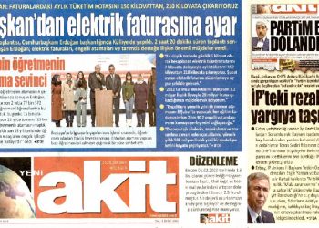 Yeni Akit fiyatına yüzde 67 zam yaptı, ‘düzenleme’ dedi