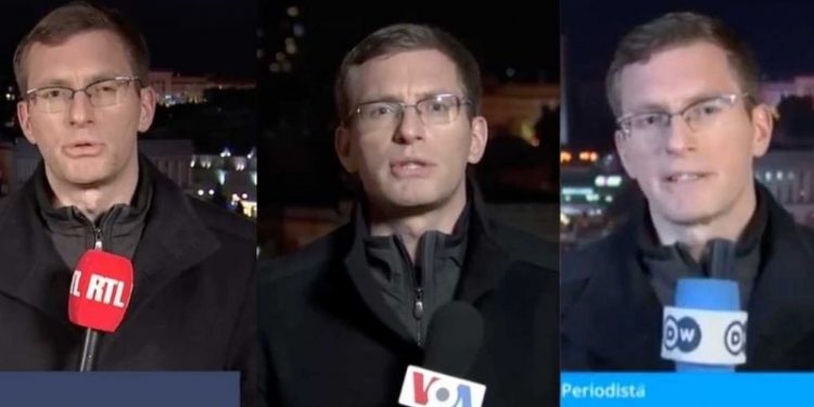 Yeteneği konuşuluyor: Muhabir Rusya-Ukrayna krizini 6 farklı kanalda 6 dilde anlattı