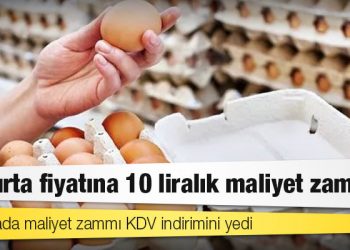 Yumurtada maliyet zammı KDV indirimini yedi
