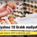 Yumurtada maliyet zammı KDV indirimini yedi