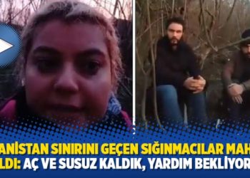 Yunanistan sınırını ge&ccedil;en sığınmacılar mahsur kaldı: A&ccedil; ve susuz kaldık, yardım bekliyoruz