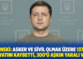 Zelenski: Asker ve sivil olmak &uuml;zere 137 kişi hayatını kaybetti, 300'&uuml; aşkın yaralı var