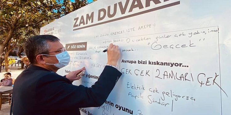 Özgür Özel ‘zam duvarına’ yazdı: Ampul sönecek, acılar geççek