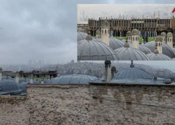İBB, Süleymaniye Camii'nin silüetini bozan inşaatı mühürledi