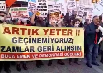 İzmir'de zamlara tepki: Artık yeter, geçinemiyoruz