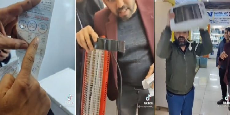 Şanlıurfa’da esnaf AKP iktidarına elektrik sobası fırlattı