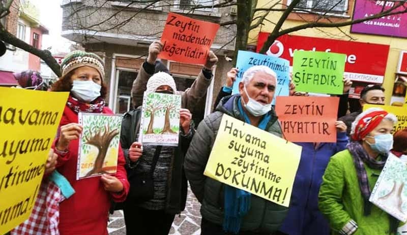 Çevre örgütleri, zeytinlikleri madenciliğe açacak yönetmeliğe karşı ayakta