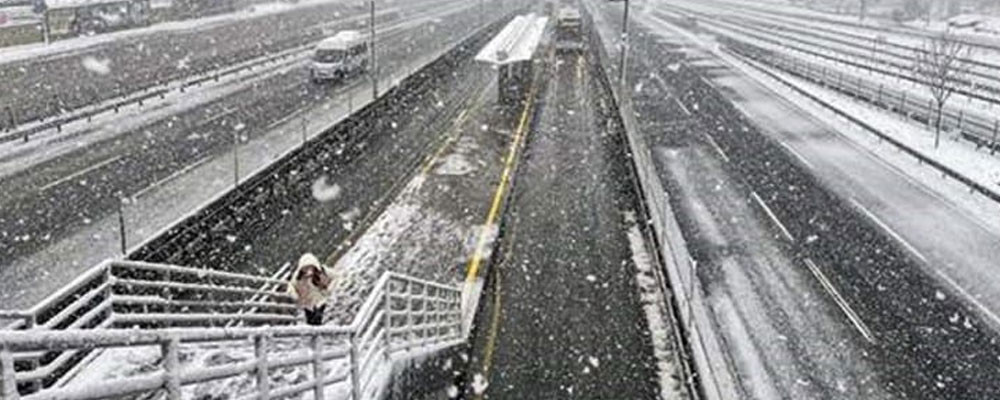 İstanbul’da kar etkisini sürdürüyor