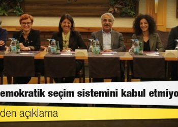 7 partiden açıklama: Antidemokratik seçim sistemini kabul etmiyoruz