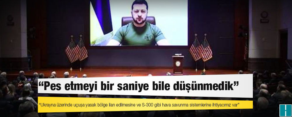 ABD Kongresi'ne konuşan Zelenskiy: Pes etmeyi bir saniye bile düşünmedik