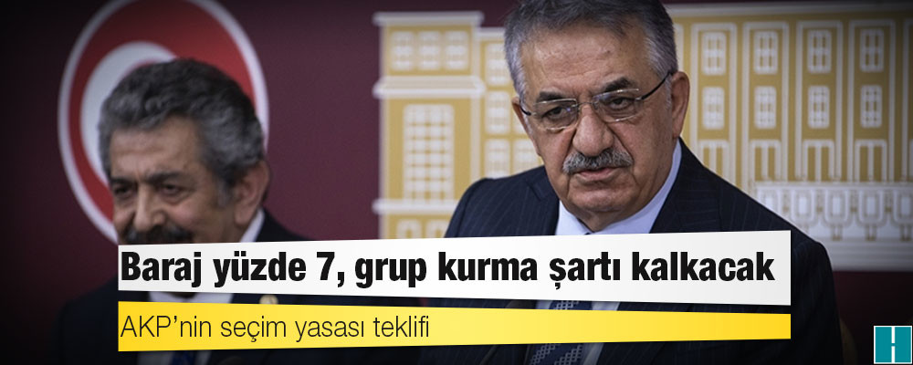 AKP’nin seçim yasası teklifi: Baraj yüzde 7, grup kurma şartı kalkacak