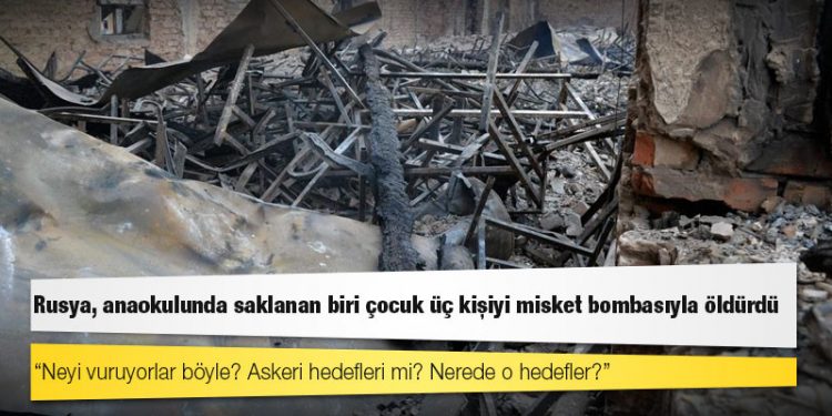 Af Örgütü: Rusya, anaokulunda saklanan biri çocuk üç kişiyi misket bombasıyla öldürdü