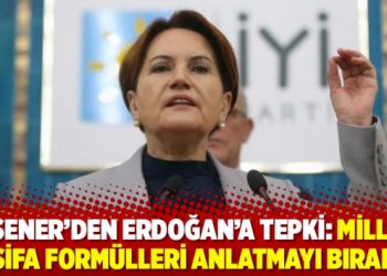 Akşener'den Erdoğan'a tepki: Millete şifa form&uuml;lleri anlatmayı bırak