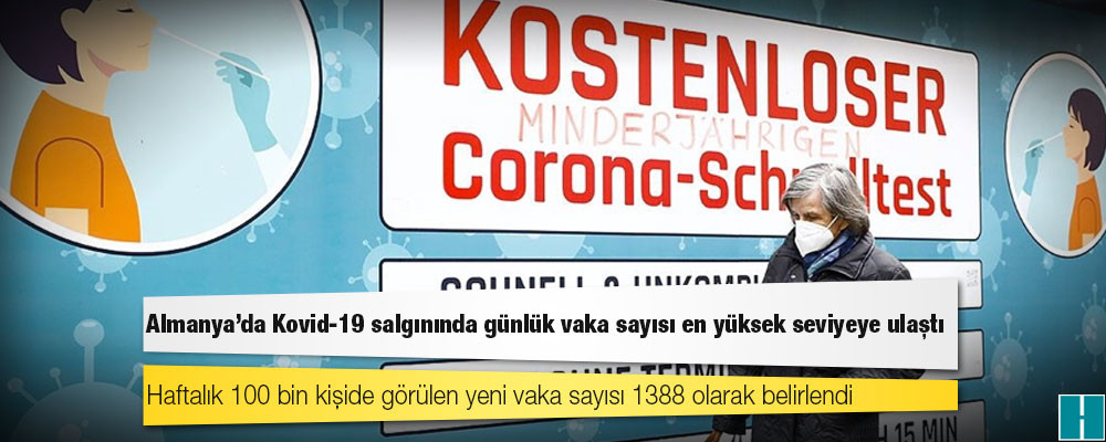 Almanya'da Kovid-19 salgınında günlük vaka sayısı en yüksek seviyeye ulaştı