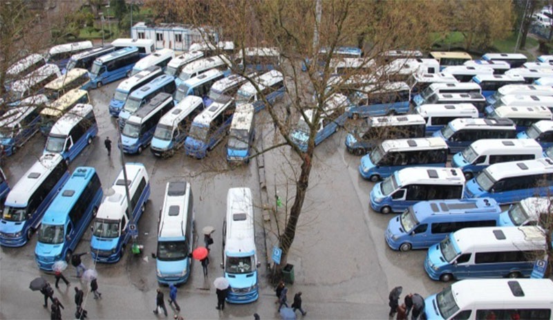 Ankara’da otobüs ve minibüs şoförleri kontak kapattı