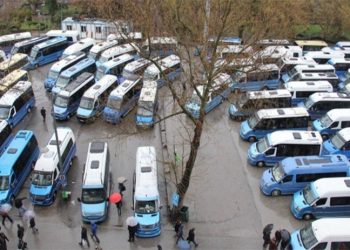 Ankara’da otobüs ve minibüs şoförleri kontak kapattı